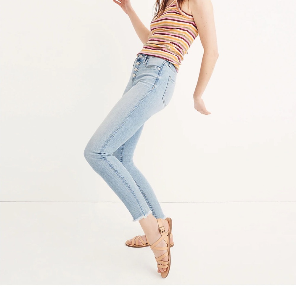 Madewell light wash high rise jeans 27